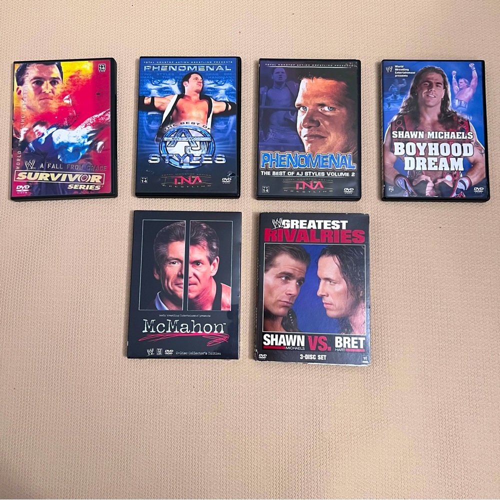 WWE/TNA DVD Bundle - Lot of 6